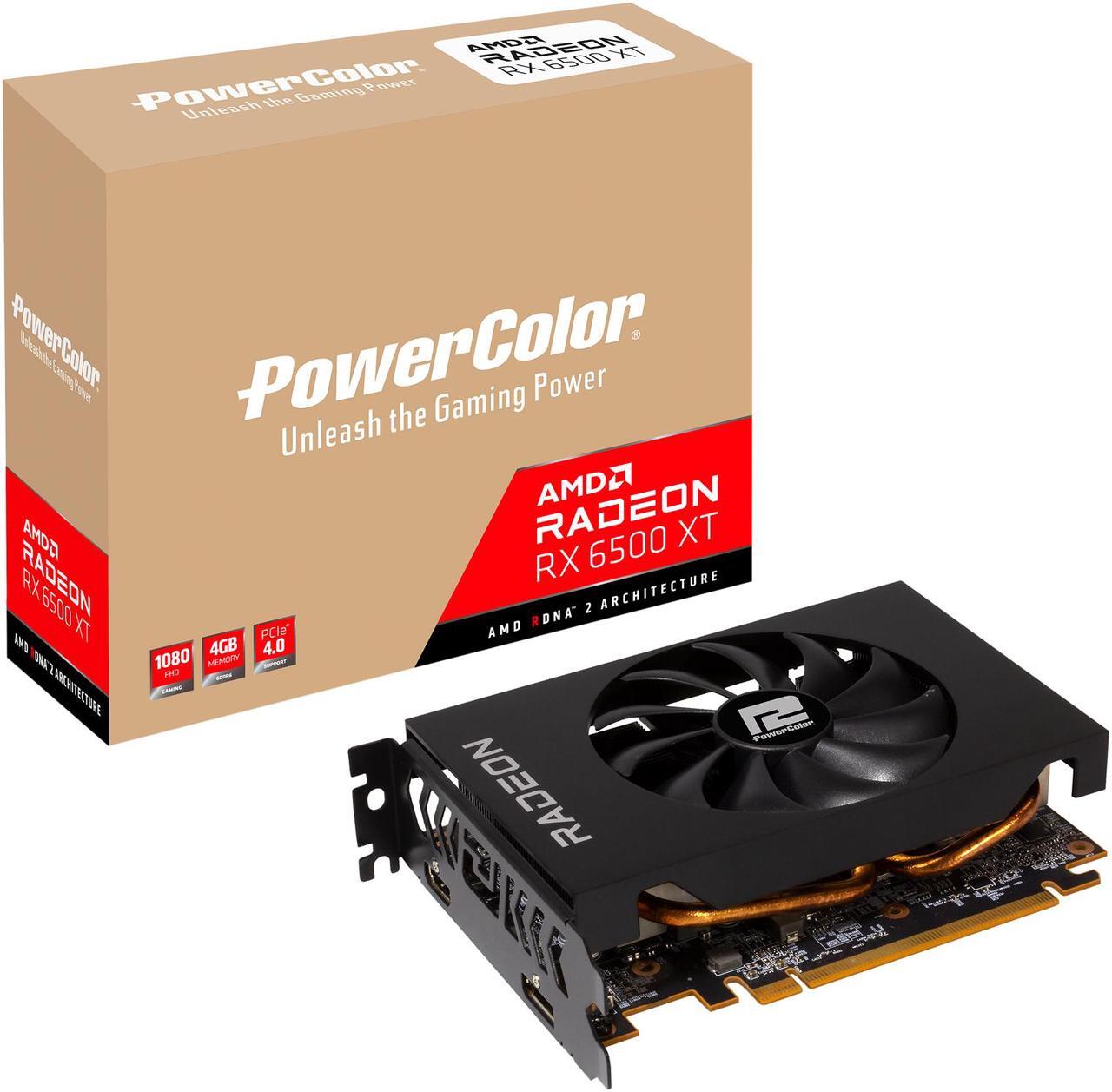 Alt view image 8 of 8 - PowerColor AMD Radeon RX 6500XT ITX Gaming Graphics Card 4GB GDDR6