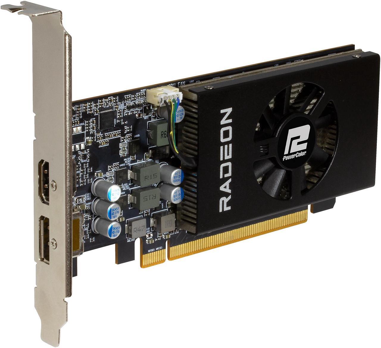 Alt view image 4 of 8 - PowerColor Radeon RX 6400 4GB GDDR6 PCI Express 4.0 CrossFireX Support Low Profile Graphics Card AXRX 6400 LP 4GBD6-DH