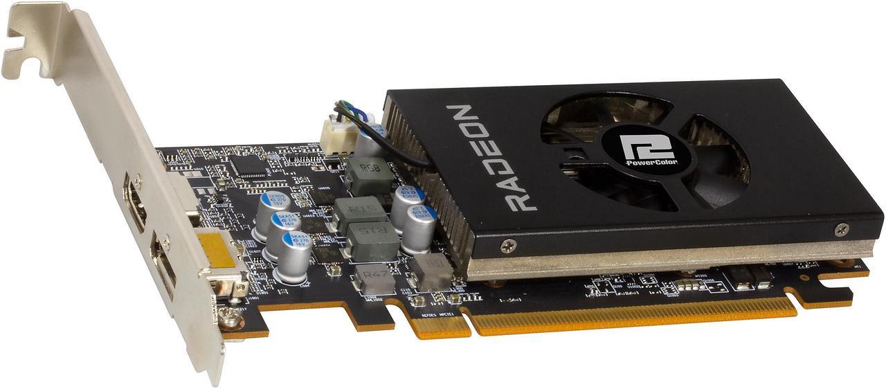 Alt view image 5 of 8 - PowerColor Radeon RX 6400 4GB GDDR6 PCI Express 4.0 CrossFireX Support Low Profile Graphics Card AXRX 6400 LP 4GBD6-DH
