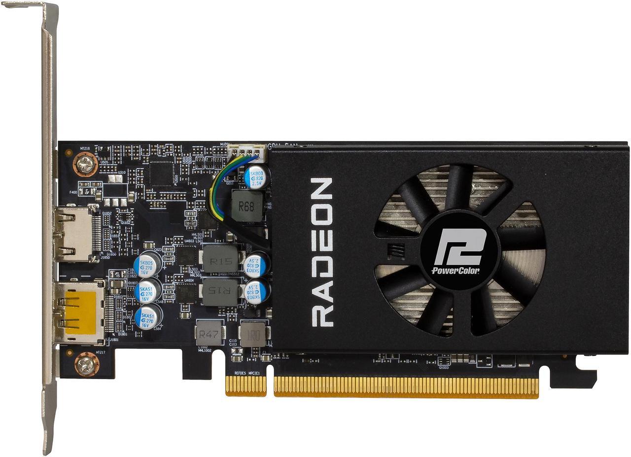 Main image of PowerColor Radeon RX 6400 4GB GDDR6 PCI Express 4.0 CrossFireX Support Low Profile Graphics Card AXRX 6400 LP 4GBD6-DH