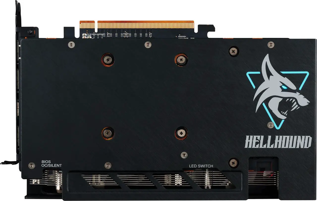 Alt view image 6 of 11 - PowerColor Hellhound Radeon RX 7600 8GB GDDR6 PCI Express 4.0 x8 ATX Graphics Card RX7600 8G-L/OC