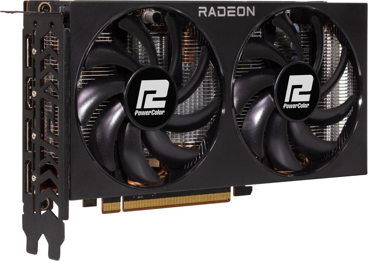 Alt view image 3 of 7 - PowerColor Fighter Radeon RX 7600 8GB GDDR6 PCI Express 4.0 x8 ATX Graphics Card RX7600 8G-F