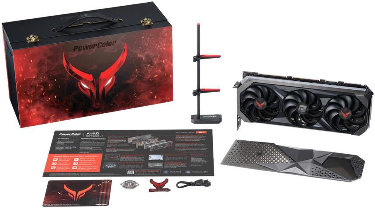 Alt view image 10 of 10 - PowerColor RED DEVIL Radeon RX 7800 XT Limited Edition Video Card RX7800XT 16G-E/OC/LIMITED