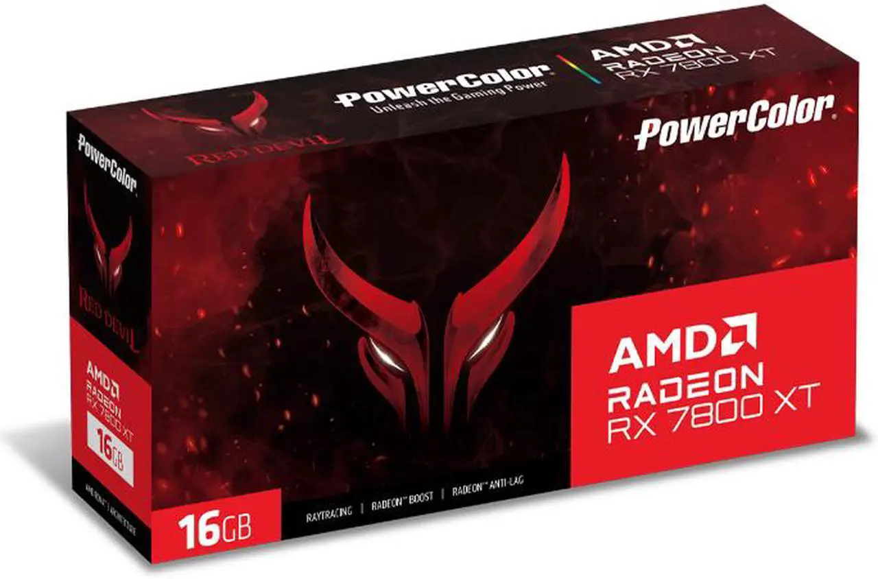 Alt view image 7 of 8 - PowerColor RED DEVIL Radeon RX 7800 XT 16GB GDDR6 PCI Express 4.0 x16 ATX Graphics Card RX7800XT 16G-E/OC