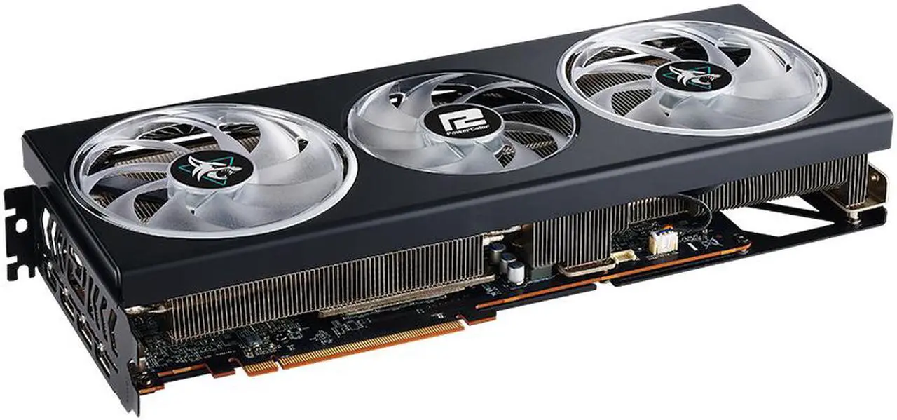 Alt view image 4 of 10 - PowerColor Hellhound Radeon RX 7700 XT 12GB GDDR6 PCI Express 4.0 x16 ATX Graphics Card RX7700XT 12G-L/OC