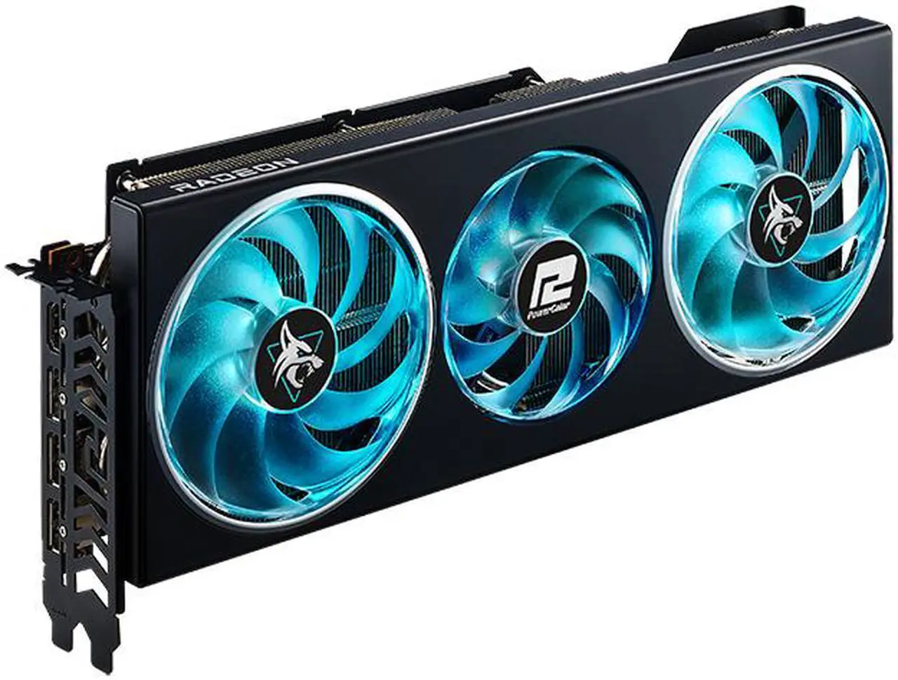 Alt view image 3 of 10 - PowerColor Hellhound Radeon RX 7700 XT 12GB GDDR6 PCI Express 4.0 x16 ATX Graphics Card RX7700XT 12G-L/OC