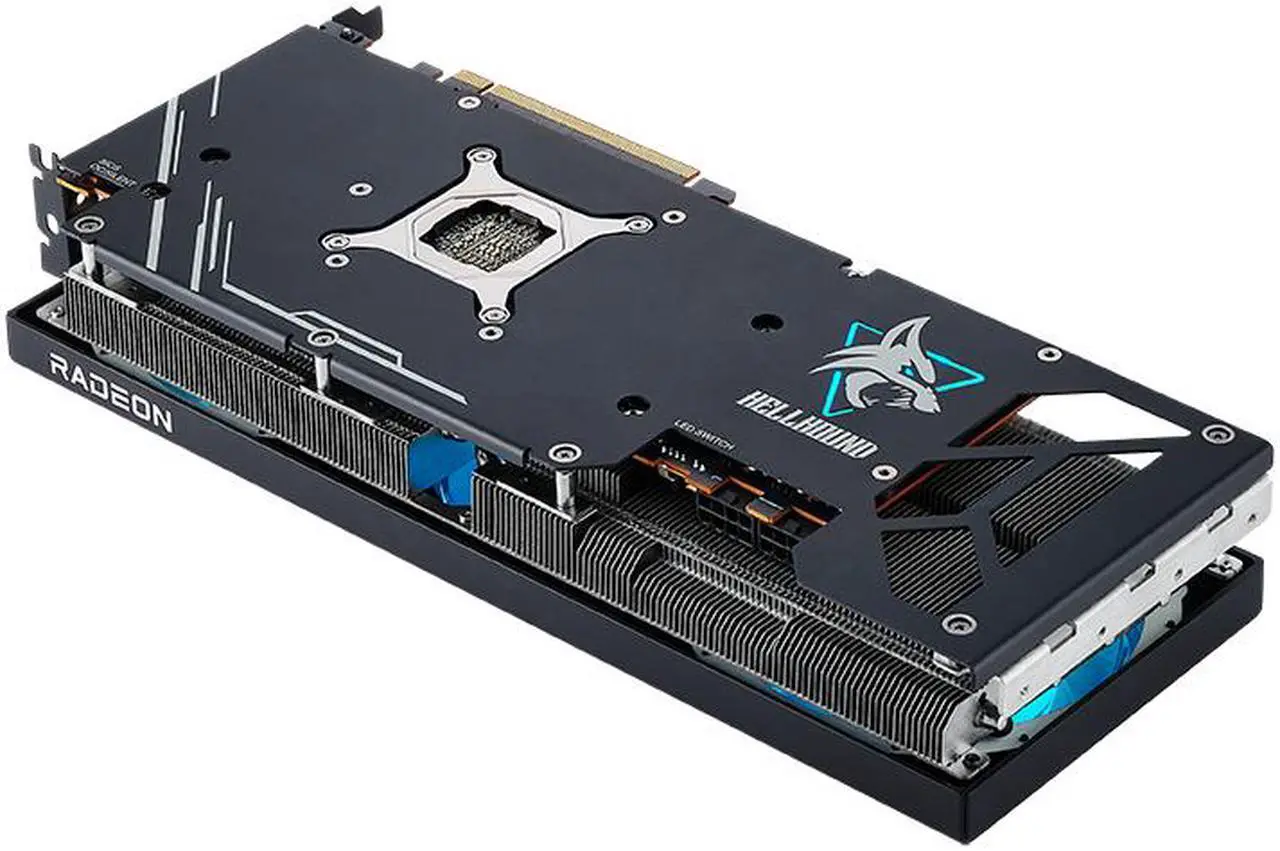 Alt view image 6 of 10 - PowerColor Hellhound Radeon RX 7700 XT 12GB GDDR6 PCI Express 4.0 x16 ATX Graphics Card RX7700XT 12G-L/OC