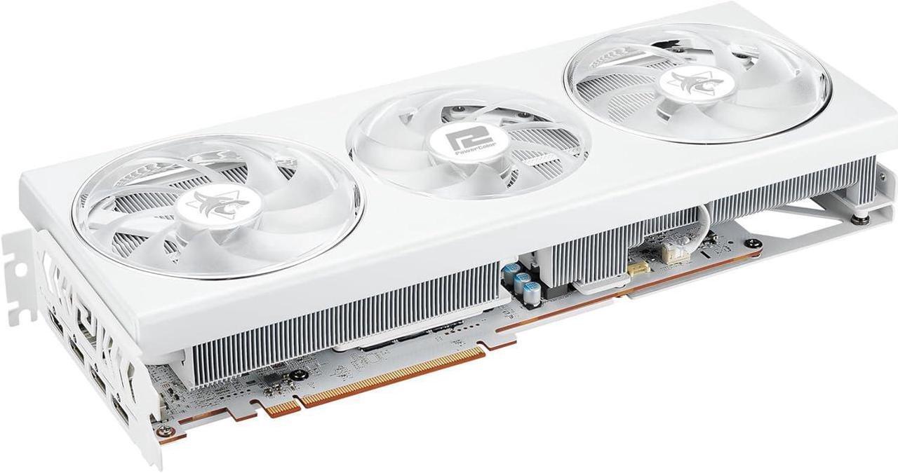 Alt view image 3 of 4 - PowerColor Hellhound Spectral White AMD Radeon RX 7800 XT 16GB GDDR6 WHITE Graphics Card