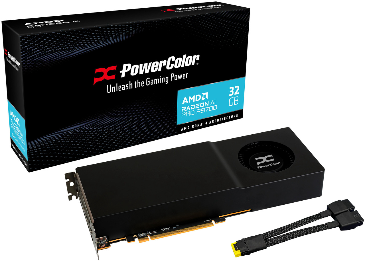Open Box: PowerColor Radeon AI Pro Radeon AI Pro R9700 AI PRO R9700 32G-B 32GB 256-bit GDDR6 PCI Express 5.0 x16 Graphics Card - Newegg.com - Open Box condition - Image 16