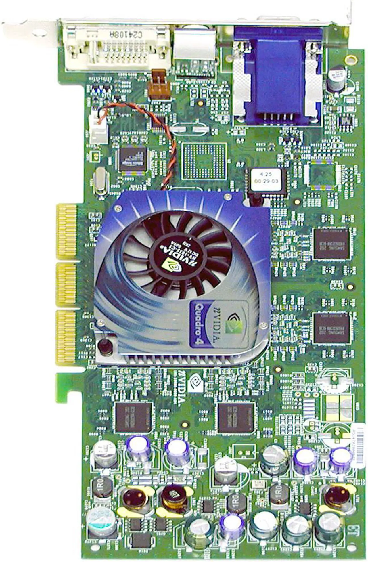 PNY Quadro4 750XGL VCQ4750XGL-BLK 128MB 128-bit DDR AGP 4X/8X Graphics ...