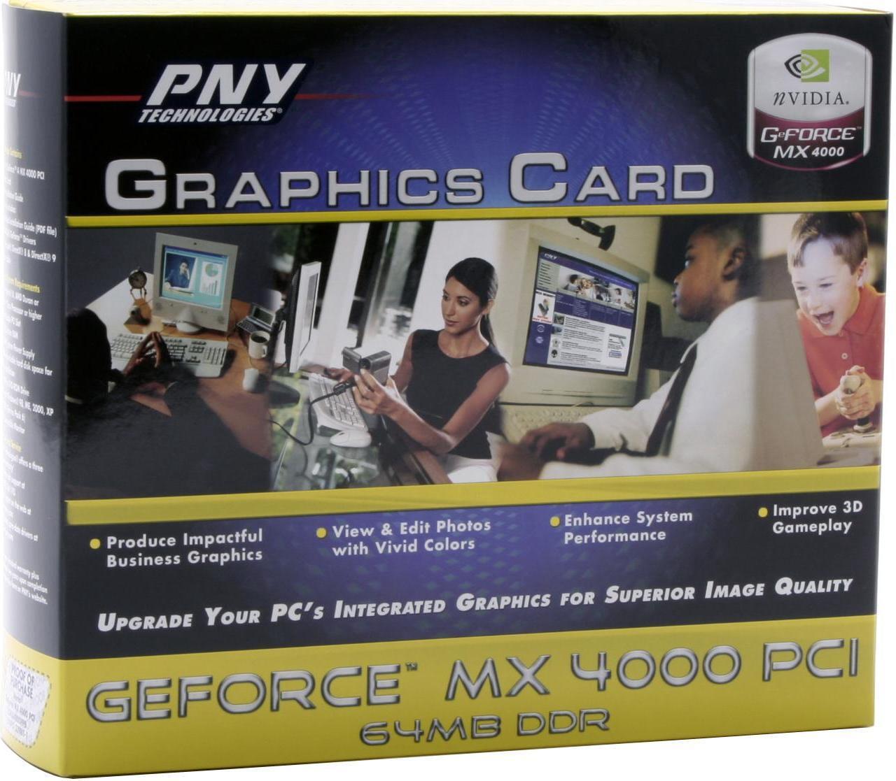 Alt view image 5 of 5 - PNY GeForce MX4000 64MB DDR PCI Graphics Card Verto GeForce2 MX4000(LSMX4000PPB)