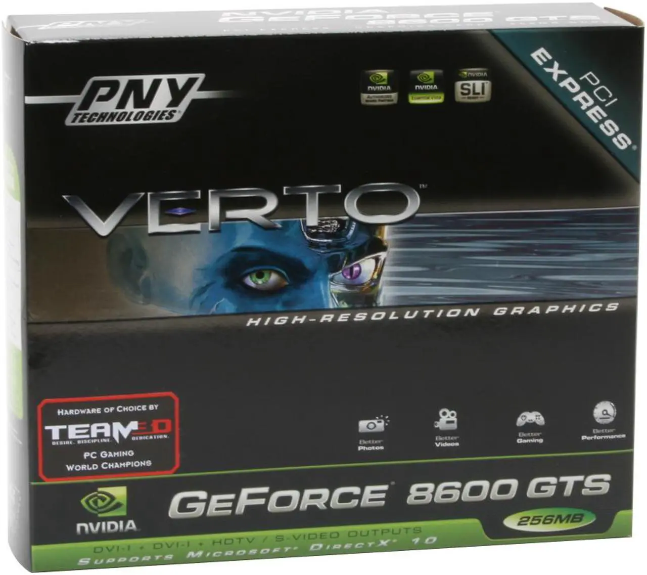 Alt view image 8 of 8 - PNY GeForce 8600 GTS 256MB GDDR3 PCI Express x16 SLI Support Graphics Card VCG86GTSXPB