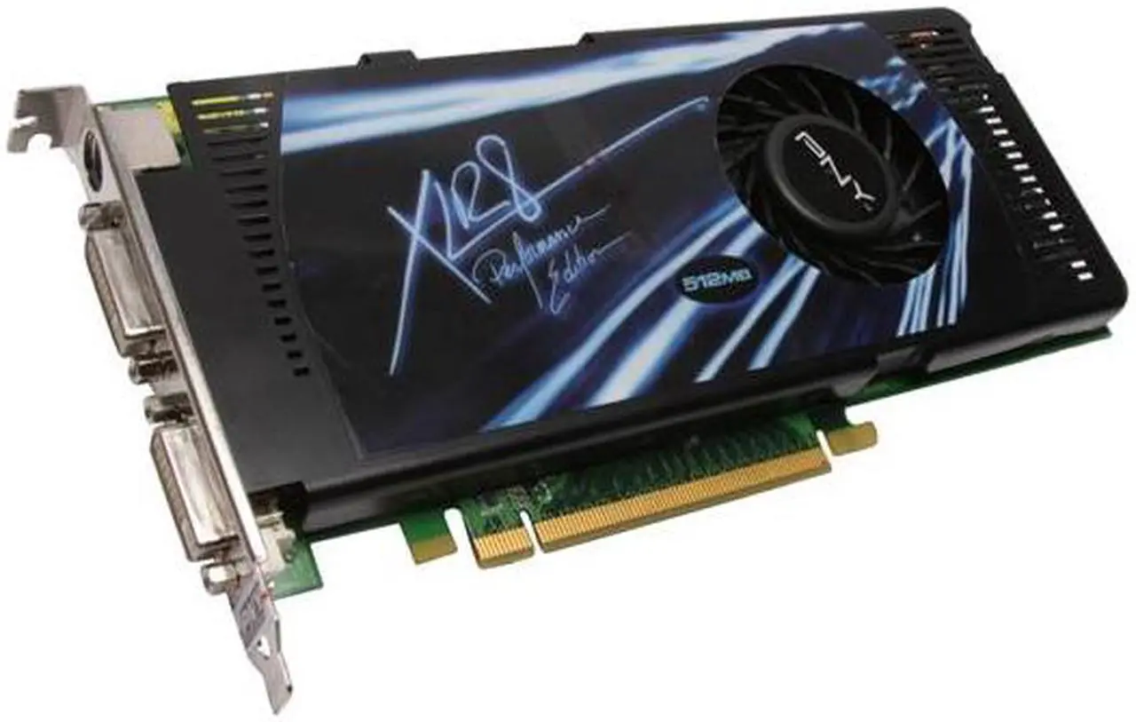 PNY GeForce 8800 GT 512MB GDDR3 PCI Express 2.0 x16 SLI Support Video Card VCG88512GXEB