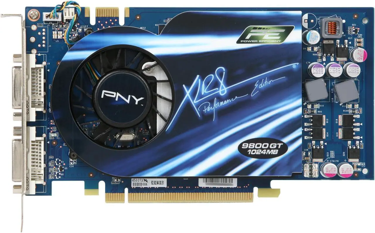 Alt view image 3 of 5 - PNY XLR8 GeForce 9800 GT 1GB GDDR3 PCI Express 2.0 x16 SLI Support Graphics Card VCG98GTEE1XEB