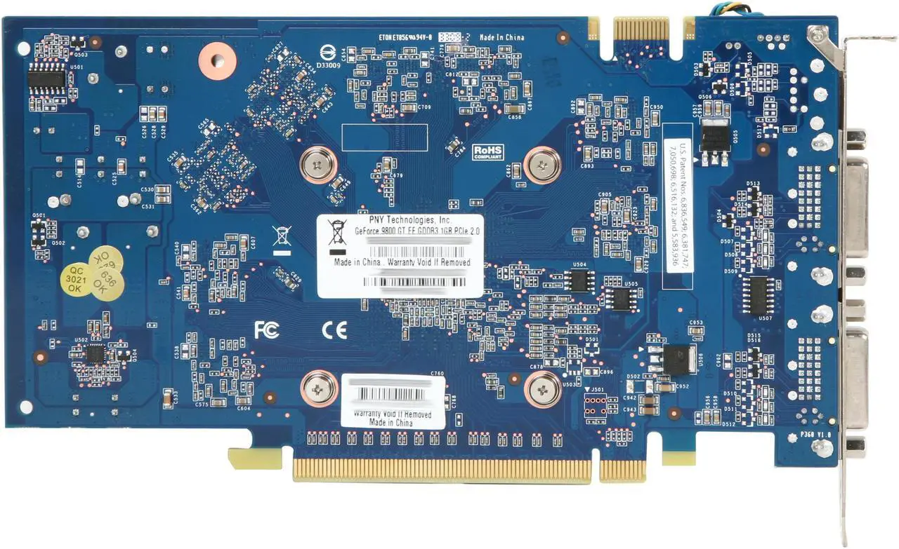 Alt view image 4 of 5 - PNY XLR8 GeForce 9800 GT 1GB GDDR3 PCI Express 2.0 x16 SLI Support Graphics Card VCG98GTEE1XEB