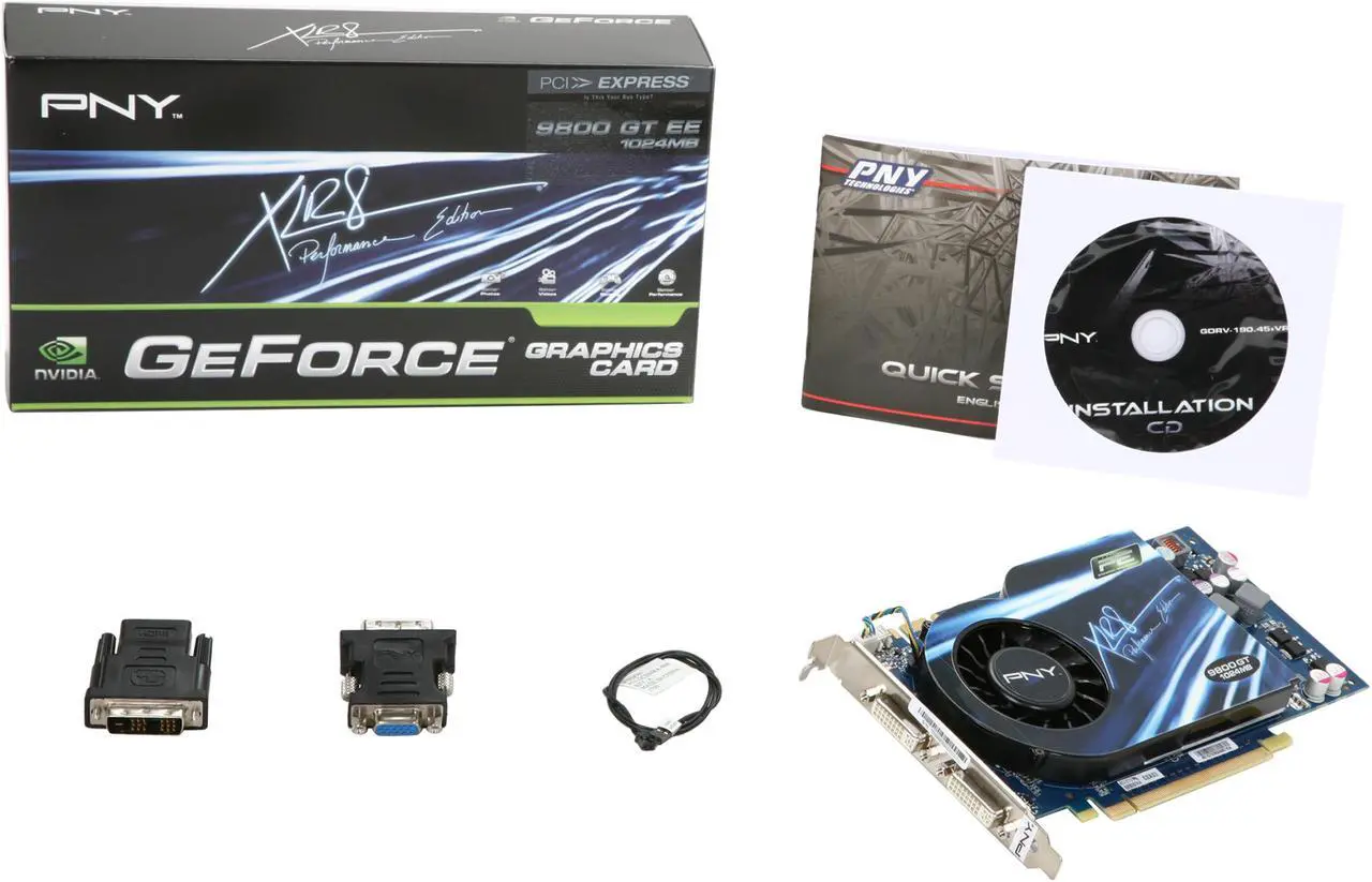 Alt view image 5 of 5 - PNY XLR8 GeForce 9800 GT 1GB GDDR3 PCI Express 2.0 x16 SLI Support Graphics Card VCG98GTEE1XEB