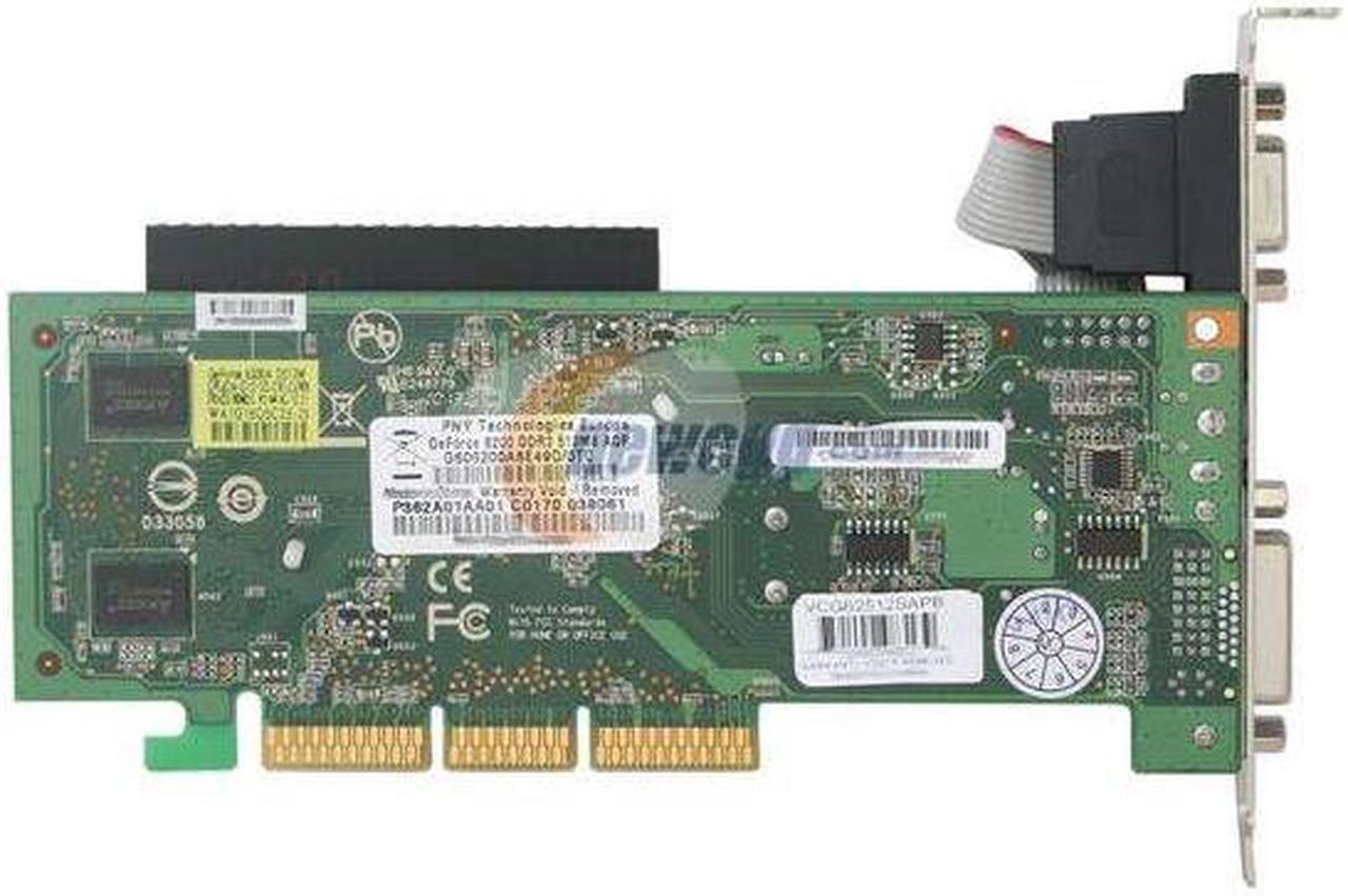Alt view image 4 of 5 - PNY GeForce 6200 512MB DDR2 AGP 8X Low Profile Ready Graphics Card VCG62512SAPB