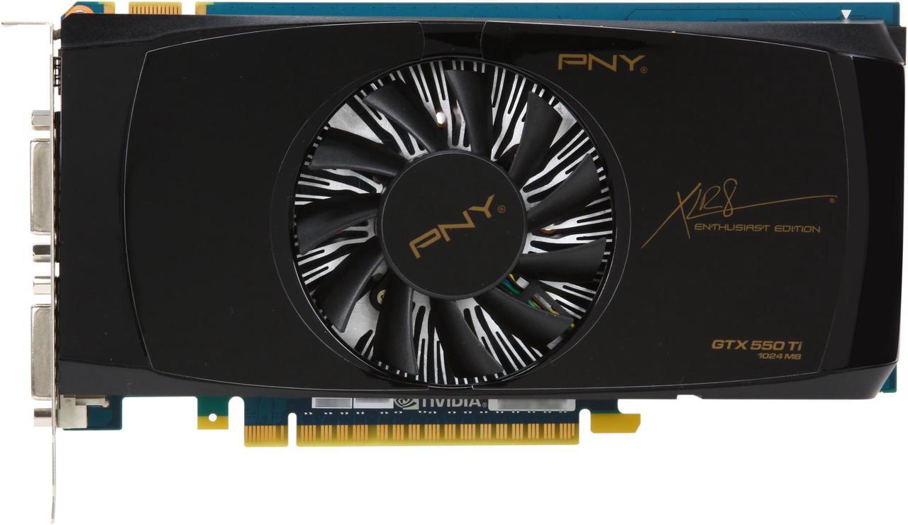 Alt view image 3 of 6 - PNY GeForce GTX 550 Ti (Fermi) 1GB GDDR5 PCI Express 2.0 x16 SLI Support Graphics Card VCGGTX550TXPB