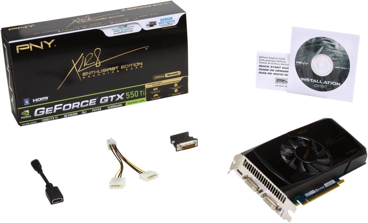 Alt view image 6 of 6 - PNY GeForce GTX 550 Ti (Fermi) 1GB GDDR5 PCI Express 2.0 x16 SLI Support Graphics Card VCGGTX550TXPB