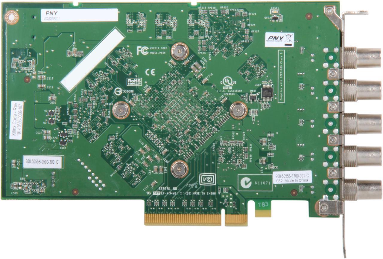 Alt view image 4 of 5 - PNY VCQFXSDINPUT-PB PCI Express x8 Graphics Card