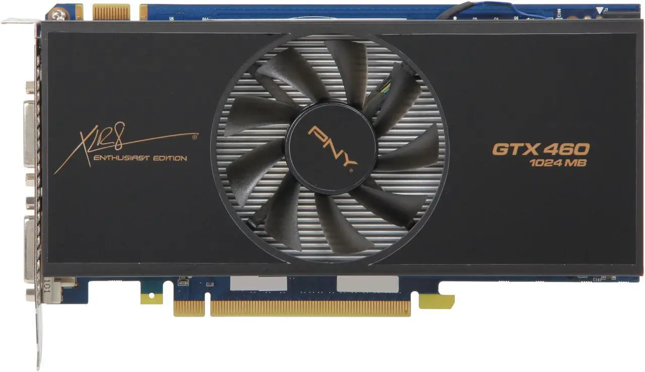 Alt view image 3 of 6 - PNY GeForce GTX 460 (Fermi) 1GB GDDR5 PCI Express 2.0 x16 SLI Support Graphics Card VCGGTX4601XPB