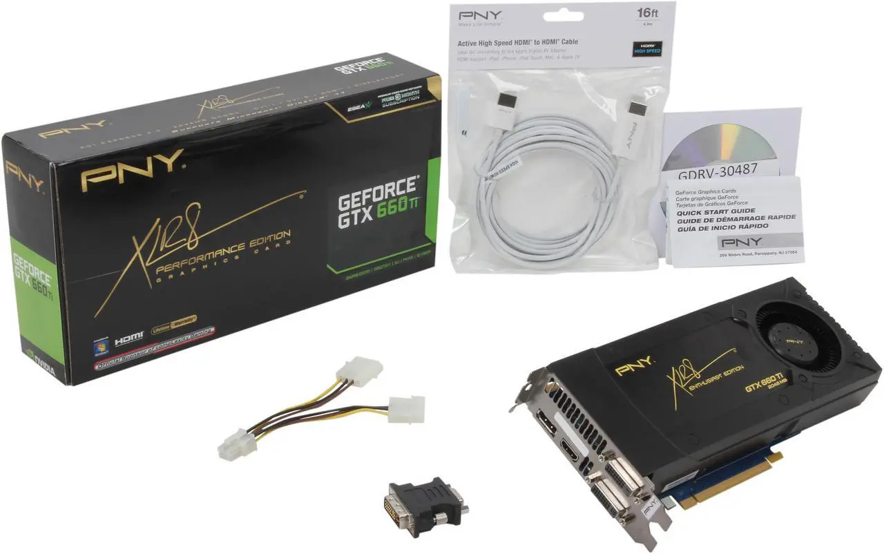 Alt view image 6 of 6 - PNY XLR8 GeForce GTX 660 Ti 2GB GDDR5 PCI Express 3.0 x16 SLI Support Graphics Card VCGGTX660TXPB-C