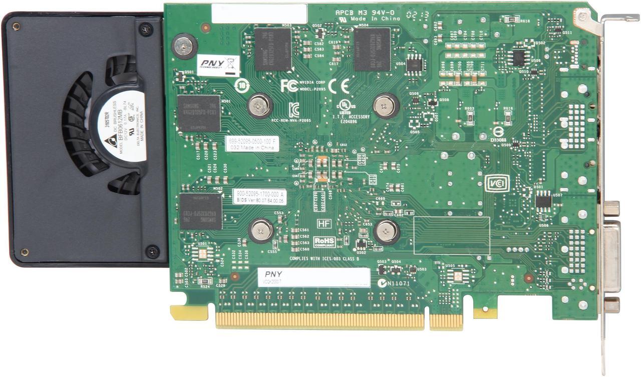 Alt view image 5 of 5 - NVIDIA® Quadro® K2000 VCQK2000-PB 2GB GDDR5 PCI Express 2.0 x16 Workstation Video Card