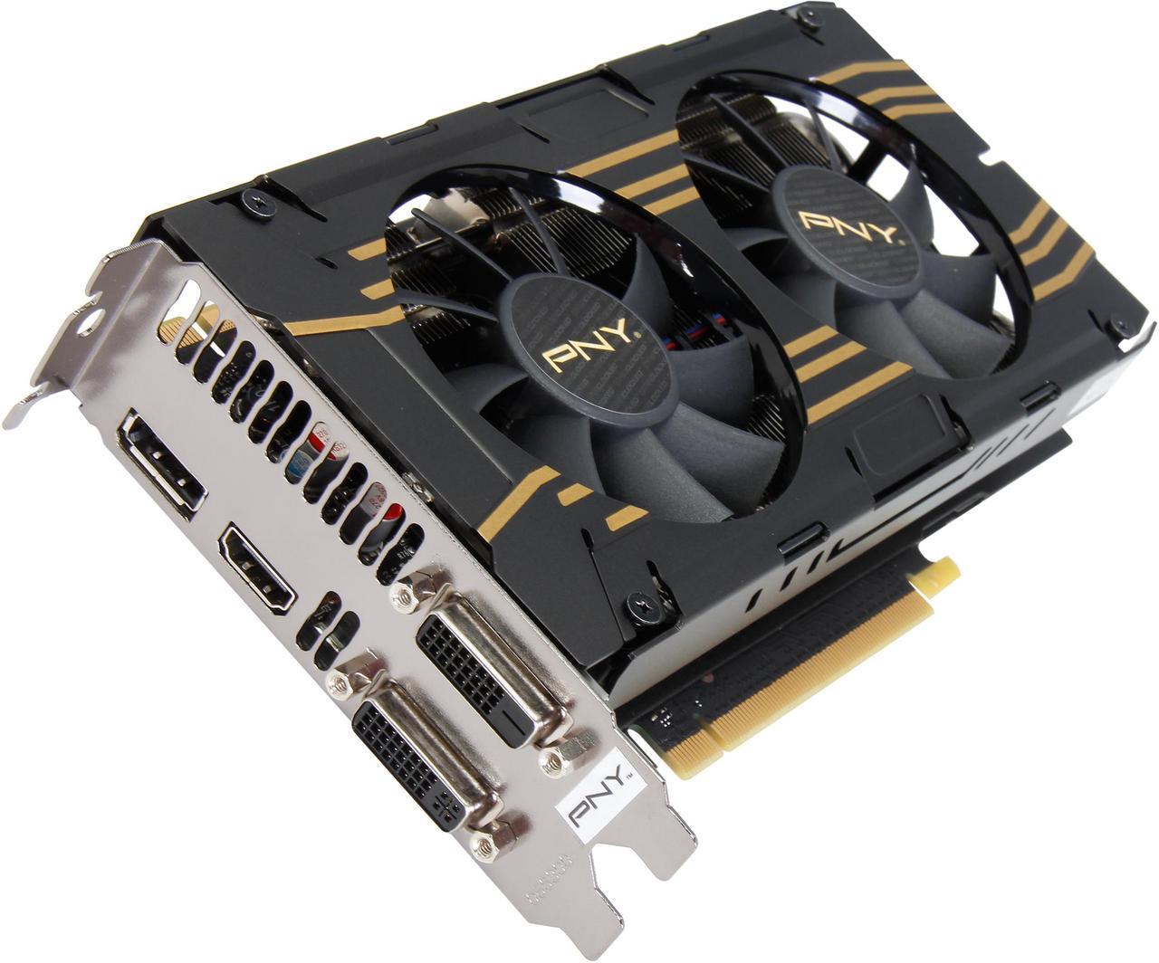 PNY VCGGTX7602XPB-OC G-SYNC Support GeForce GTX 760 2GB 256-Bit GDDR5 PCI Express 3.0 SLI Support Video Card