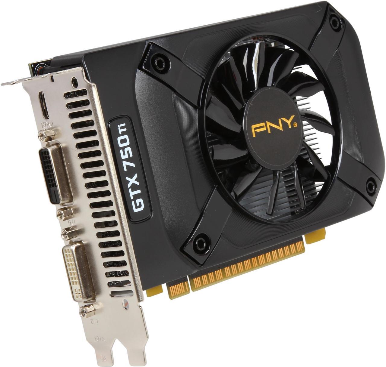 PNY GeForce GTX 750 Ti 2GB GDDR5 PCI Express 3.0 x16 Video Card VCGGTX750T2XPB