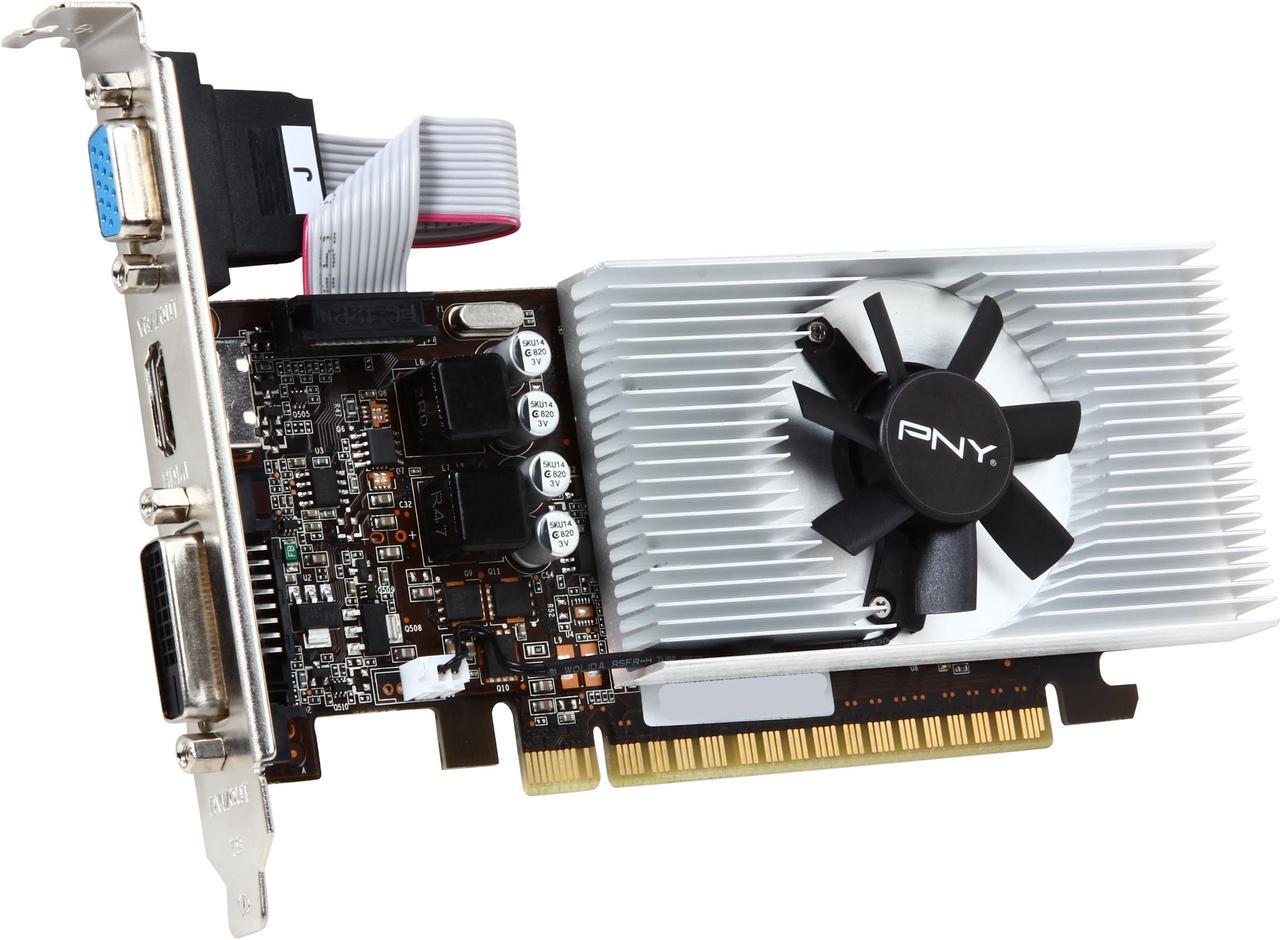 PNY GeForce GT 730 1GB GDDR5 PCI Express 2.0 x16 Low Profile Ready Video Card VCGGT7301D5LXPB