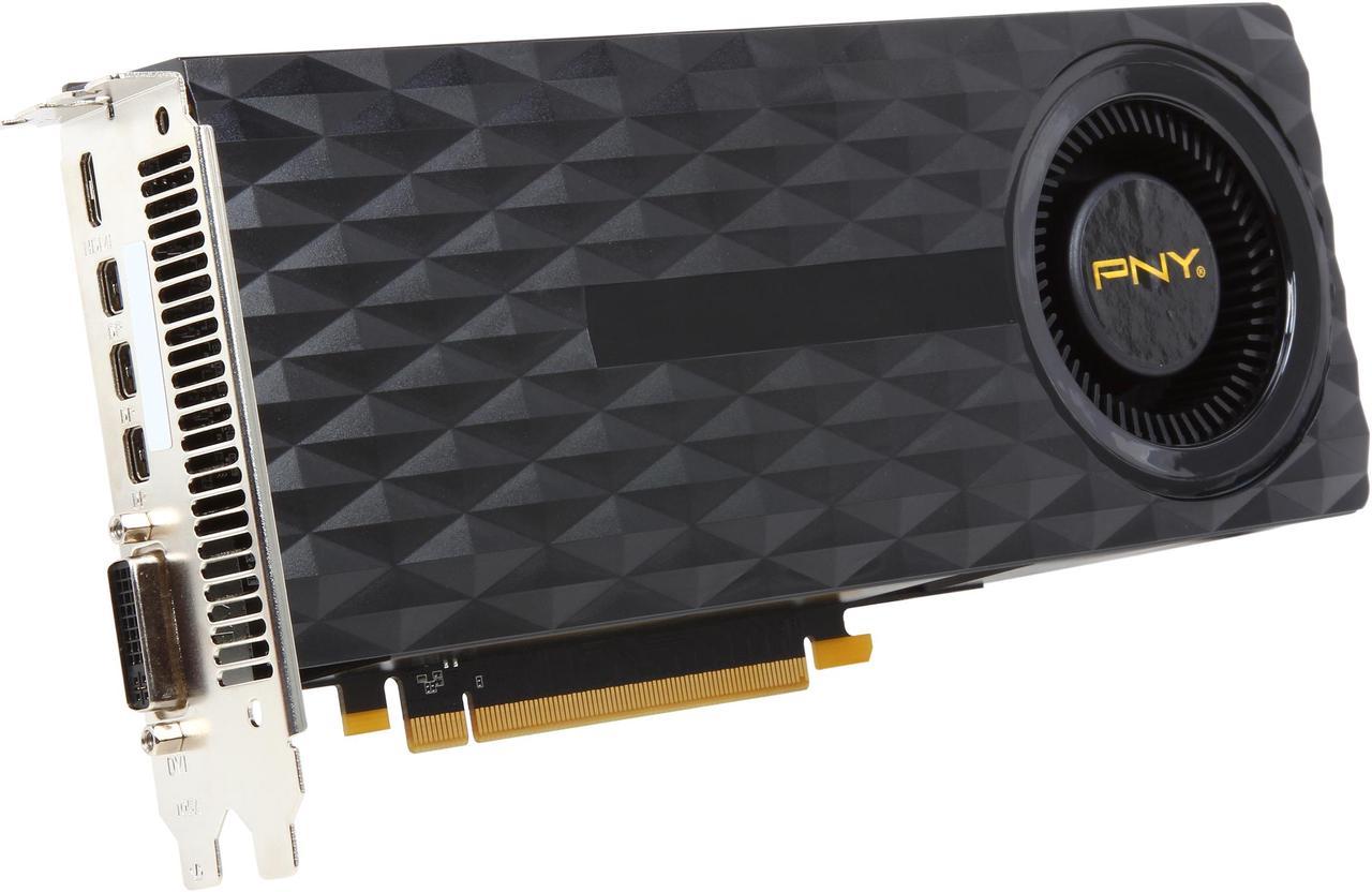 PNY GeForce GTX 970 4GB GDDR5 PCI Express 3.0 x16 SLI Support Video Card (G-SYNC Support) VCGGTX9704XPB