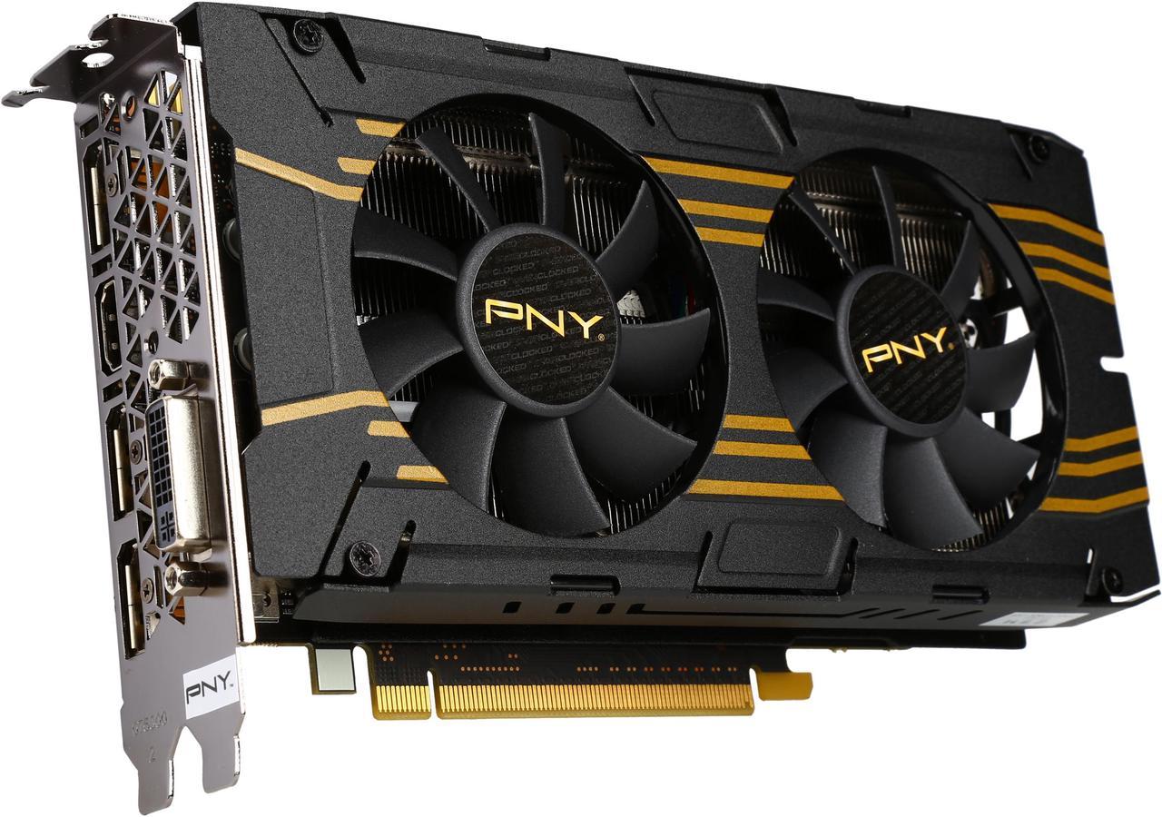 PNY GeForce GTX 960 2GB GDDR5 PCI Express 3.0 x16 SLI Support XLR8 Elite OC Video Card VCGGTX9602XPB-XE-OC