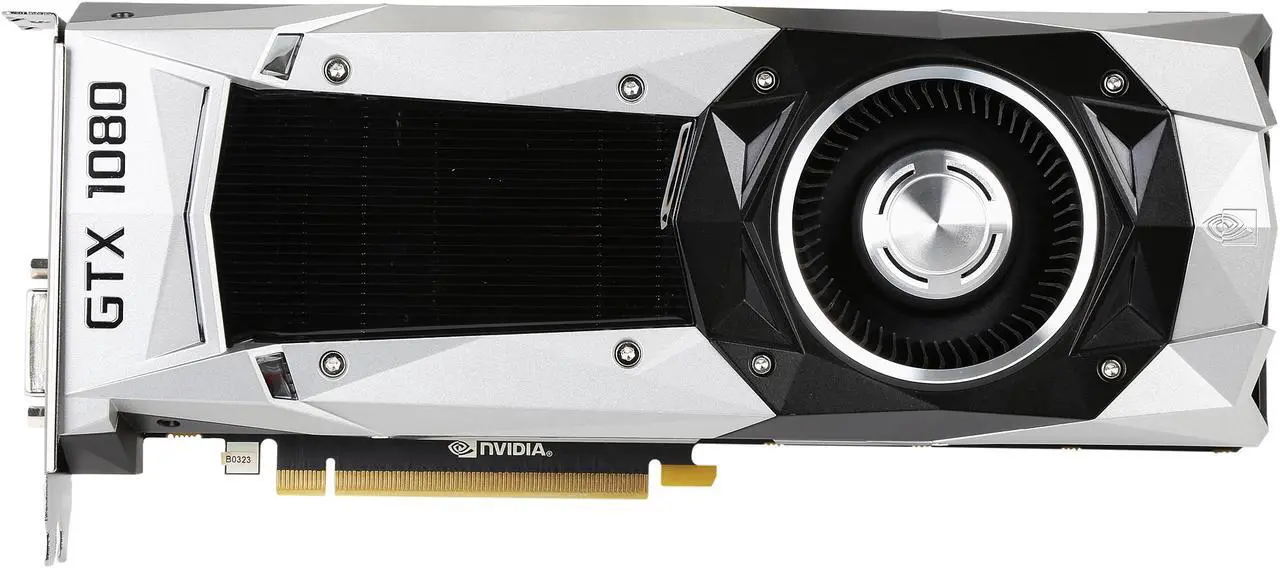 Alt view image 4 of 6 - PNY GeForce GTX 1080 Founders Edition 8GB GDDR5X PCI Express 3.0 Graphics Card VCGGTX10808PB-CG