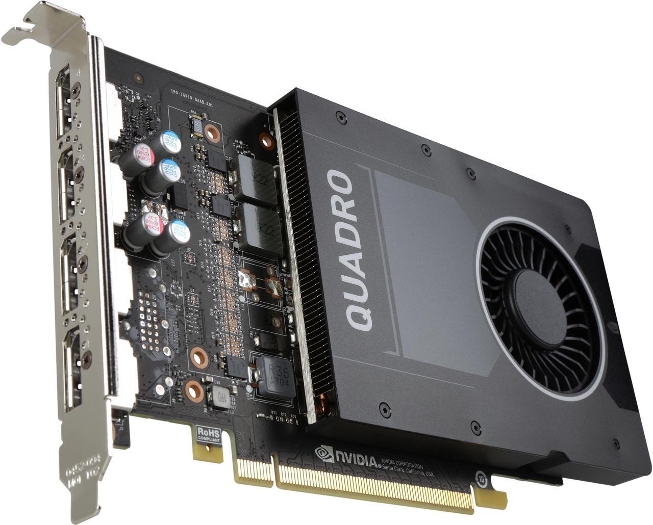 Main image of PNY Quadro P2000 VCQP2000-PB 5GB 160-bit GDDR5 PCI Express 3.0 x16 Video Cards - Workstation