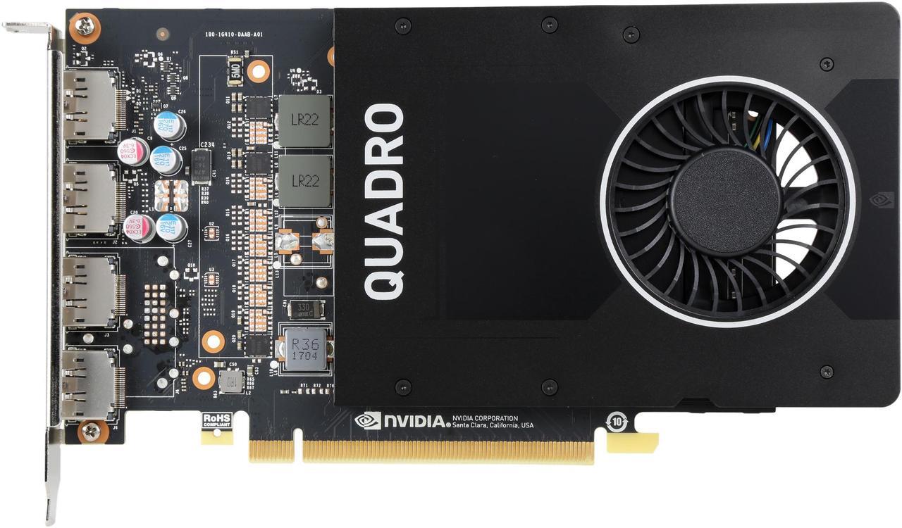 Alt view image 4 of 5 - PNY Quadro P2000 VCQP2000-PB 5GB 160-bit GDDR5 PCI Express 3.0 x16 Video Cards - Workstation