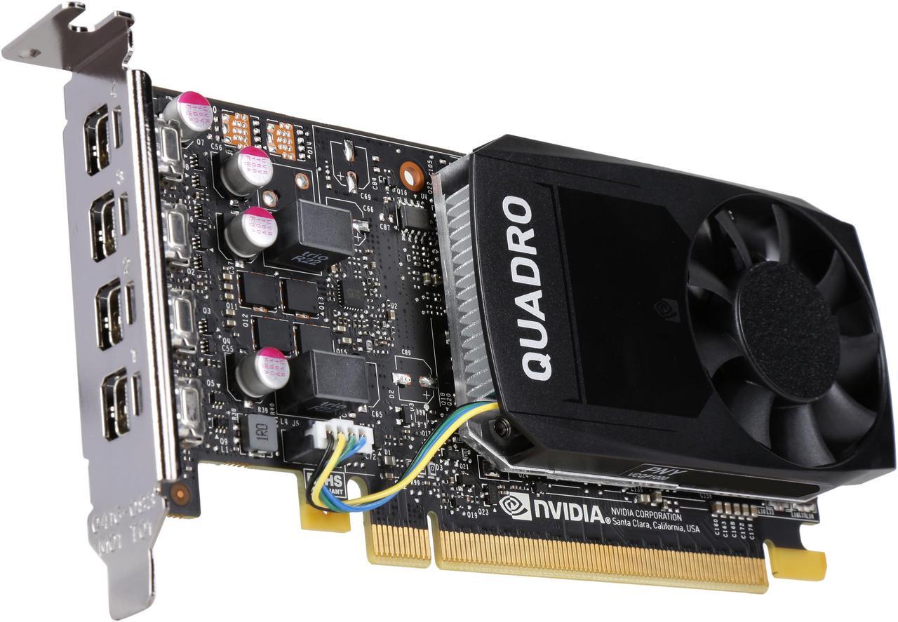 Main image of PNY Quadro P1000 VCQP1000-PB 4GB 128-bit GDDR5 PCI Express 3.0 x16 Low Profile Graphics Card