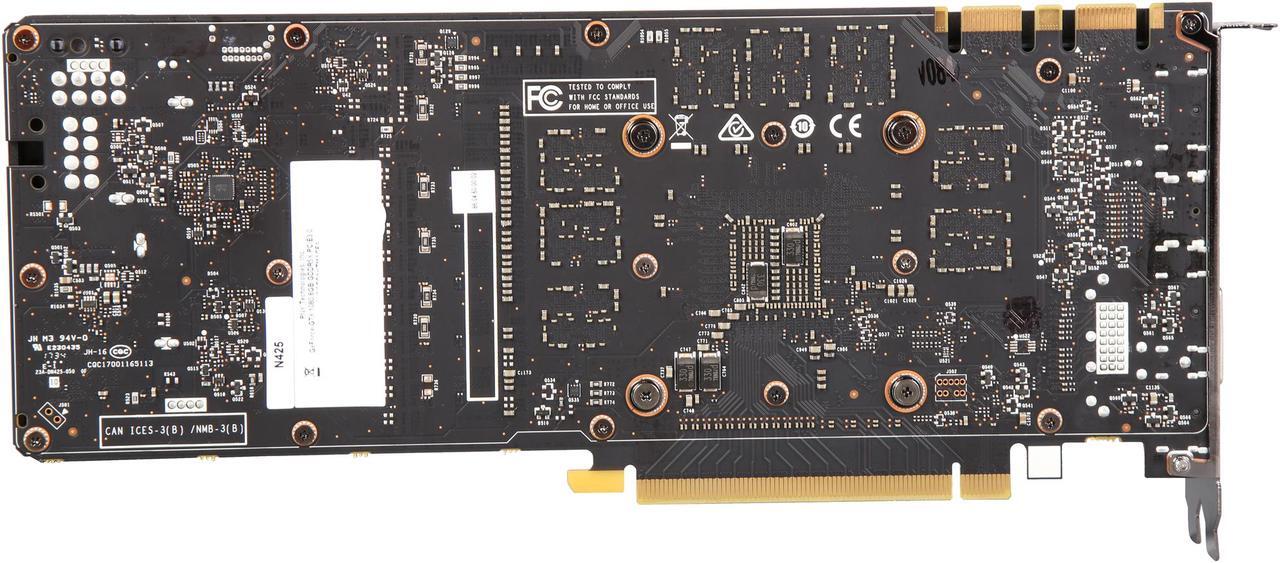 Alt view image 5 of 6 - PNY GeForce GTX 1080 DirectX 12 VCGGTX10808PB 8GB 256-Bit GDDR5X PCI Express 3.0 x16 Blower Edition Video Card