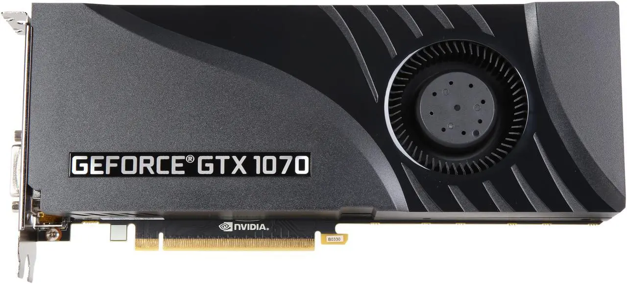 Alt view image 3 of 6 - PNY GeForce GTX 1070 8GB GDDR5 PCI Express 3.0 x16 SLI Support Graphics Card VCGGTX10708PB