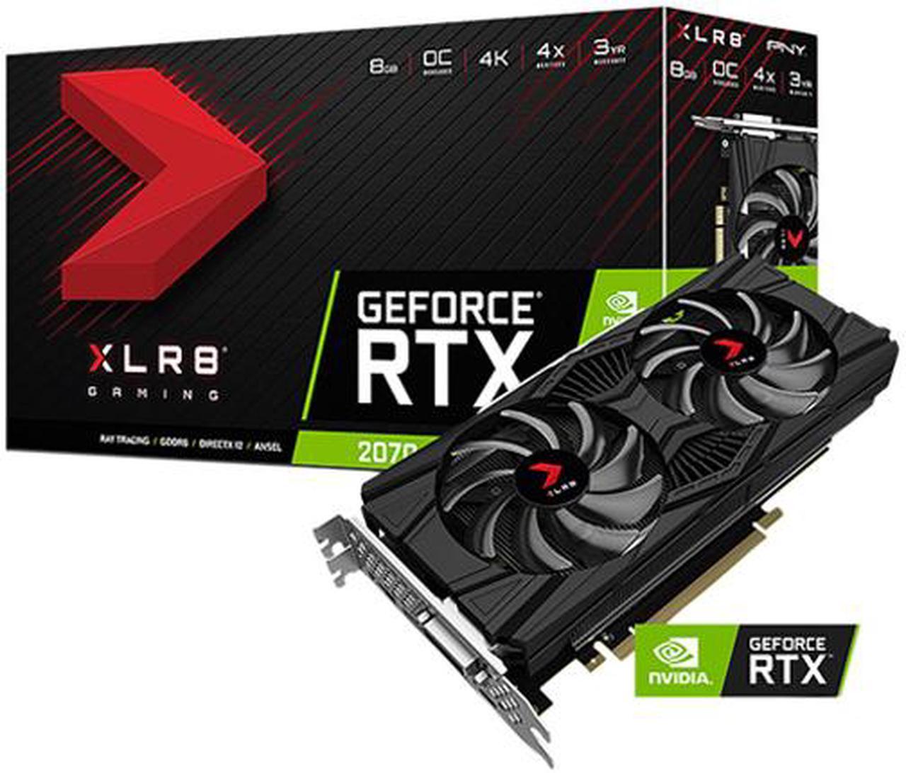 Alt view image 4 of 4 - PNY GeForce RTX 2070 8GB XLR8 Gaming Overclocked Edition Graphics Card, VCG20708DFPPB-O