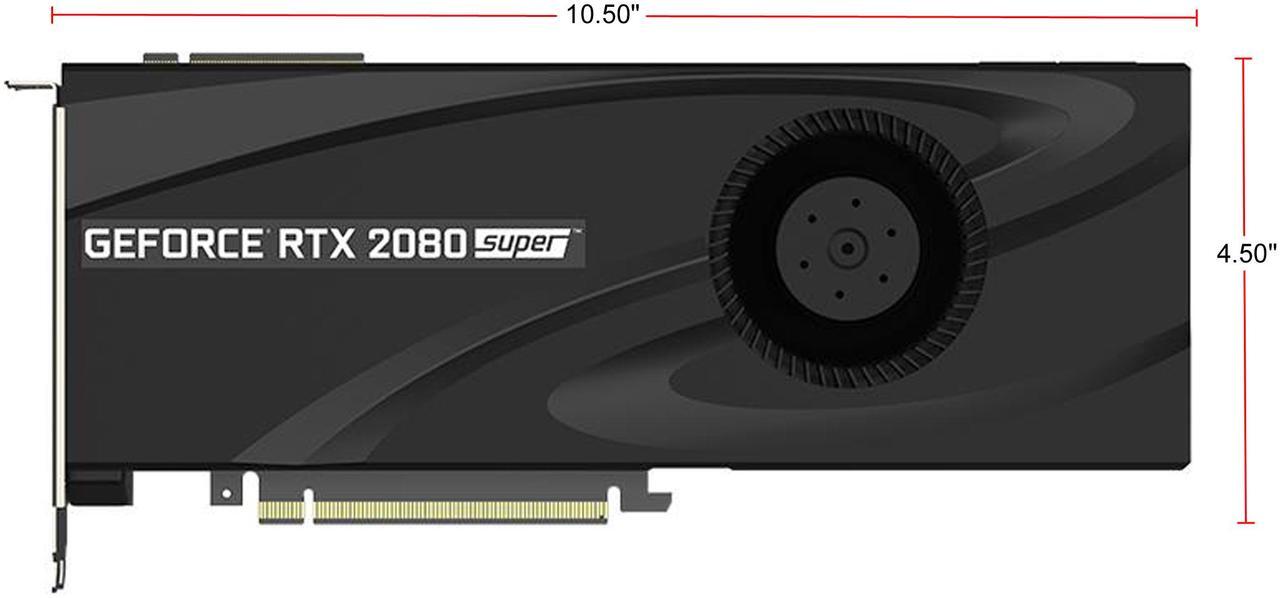 Alt view image 8 of 20 - PNY GeForce RTX 2080 SUPER 8GB GDDR6 PCI Express 3.0 x16 SLI Support Graphics Card VCG20808SBLMPB
