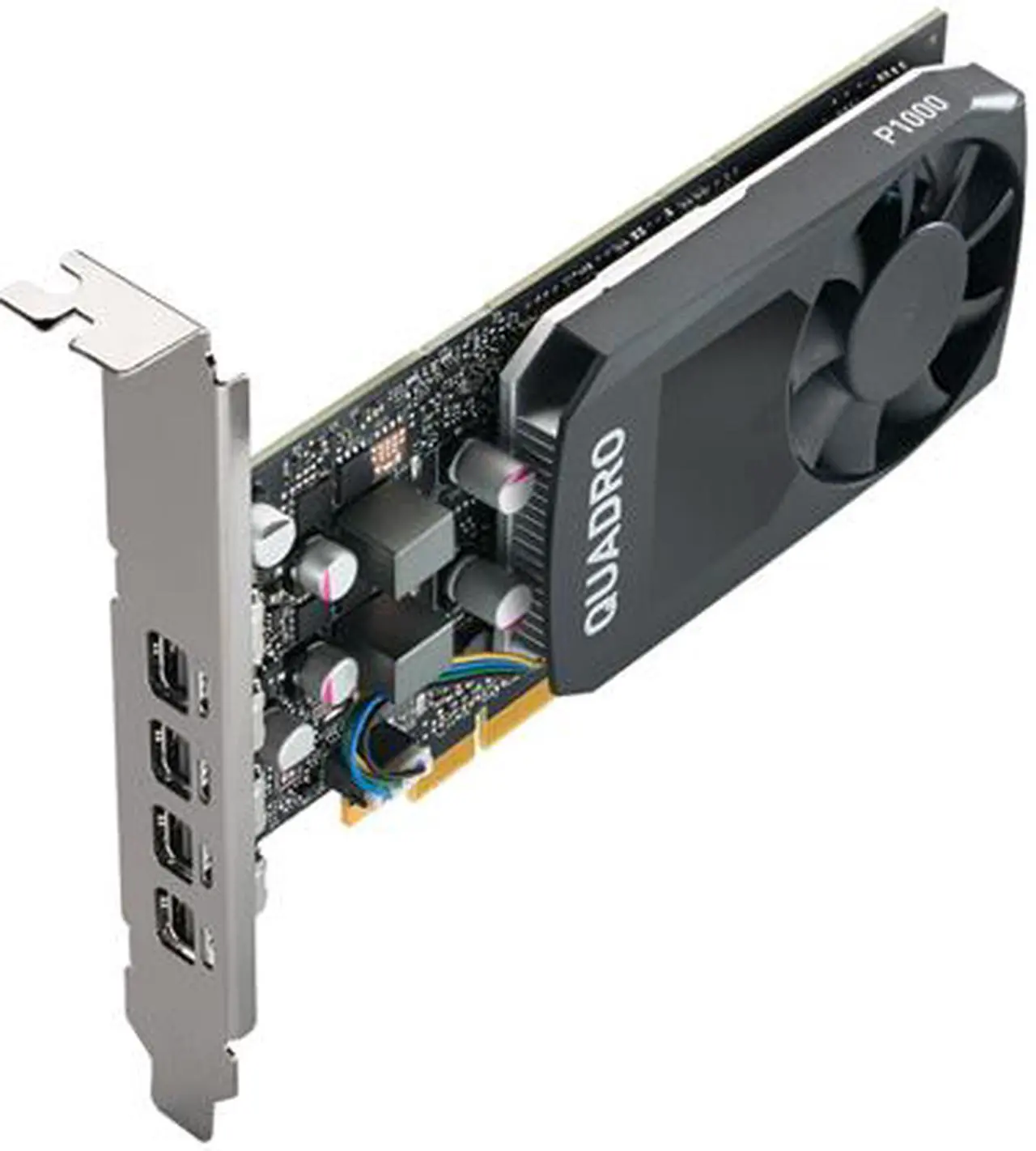 Alt view image 3 of 5 - PNY Quadro P1000 VCQP1000V2-PB 4GB 128-bit GDDR5 PCI Express 3.0 x16 Low Profile Graphics Card