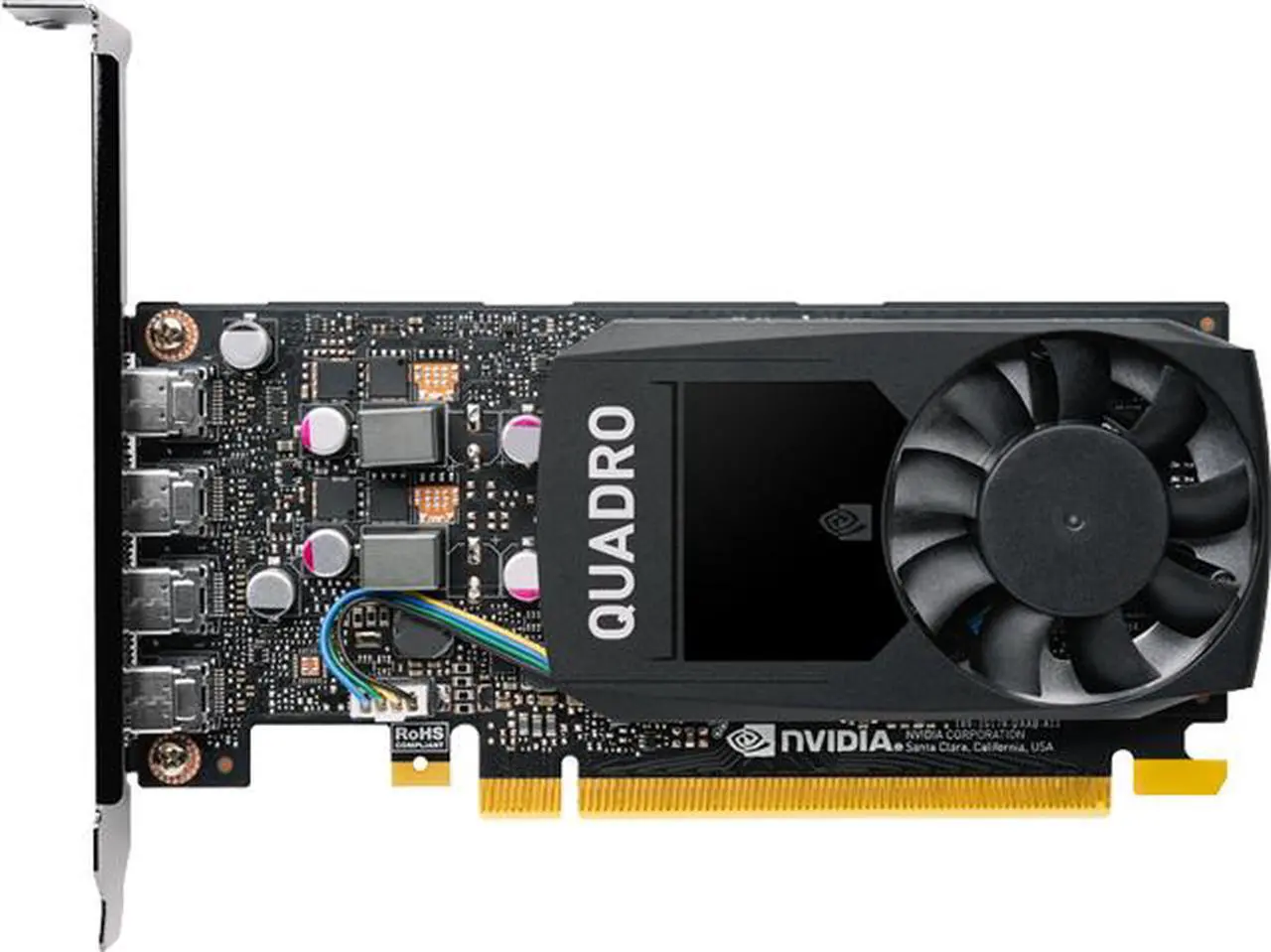 Main image of PNY Quadro P1000 VCQP1000V2-PB 4GB 128-bit GDDR5 PCI Express 3.0 x16 Low Profile Graphics Card