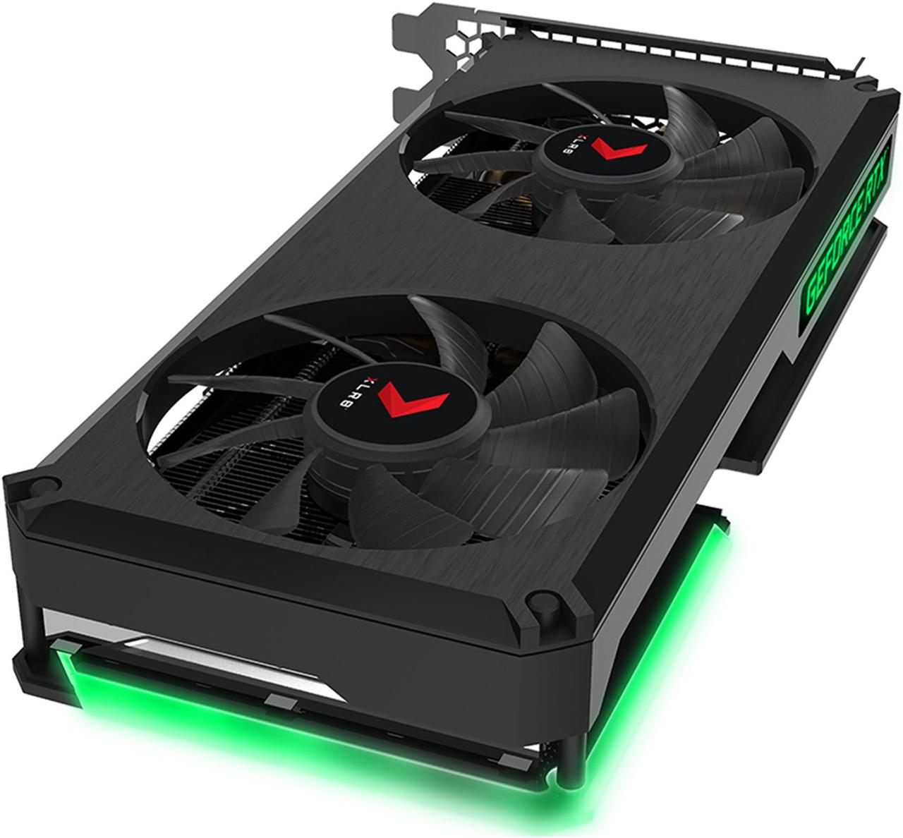 Alt view image 4 of 6 - PNY GeForce RTX 3060 12GB XLR8 Gaming REVEL EPIC-X RGB Dual Fan Graphics Card, VCG306012DFXPPB