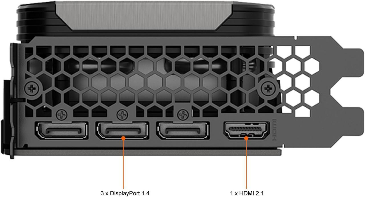 Alt view image 7 of 9 - PNY XLR8 GeForce RTX 3080 Ti 12GB GDDR6X PCI Express 4.0 ATX Graphics Card VCG3080T12TFXPPB
