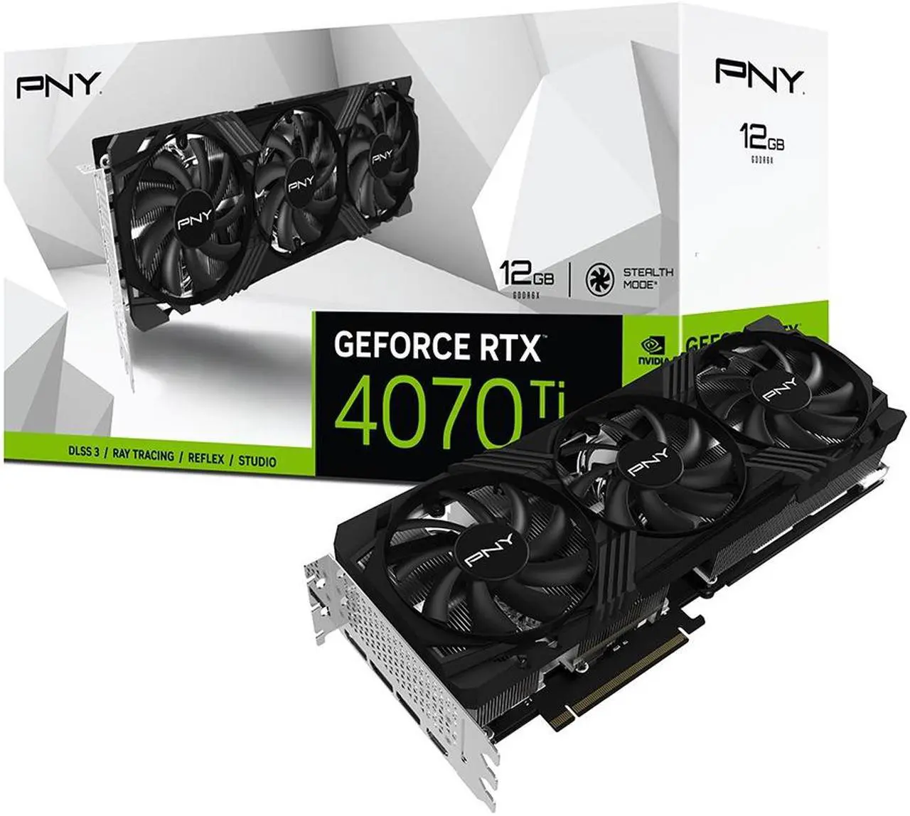 Alt view image 11 of 11 - PNY GeForce RTX 4070 Ti 12GB VERTO Triple Fan Graphics Card DLSS 3