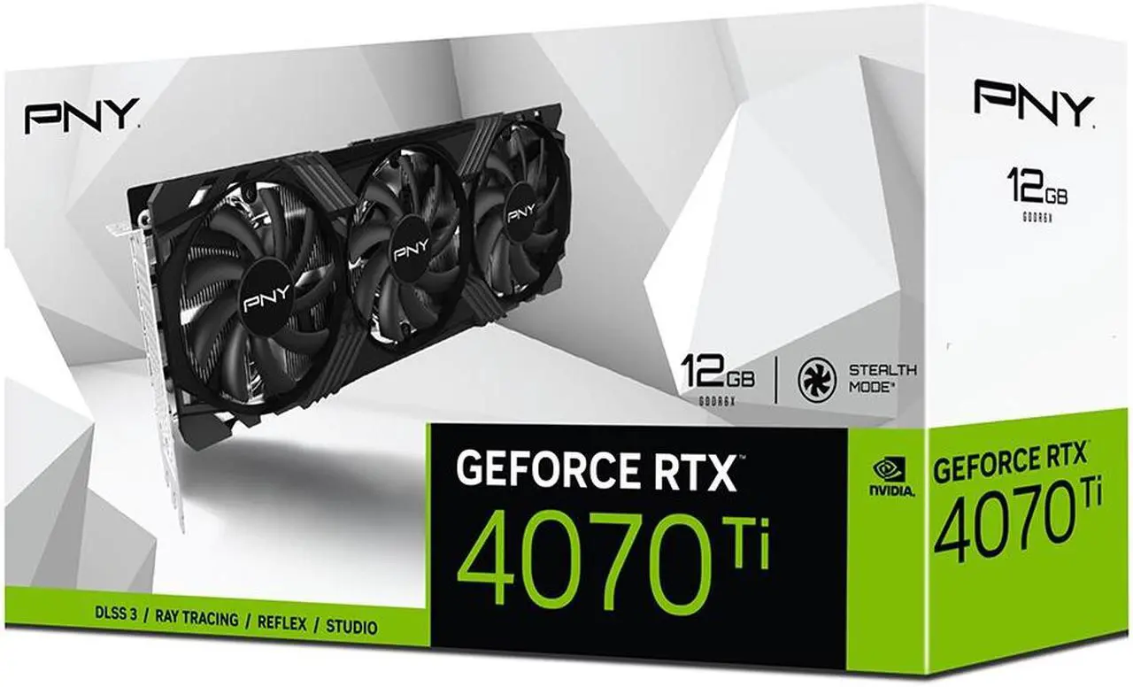Alt view image 10 of 11 - PNY GeForce RTX 4070 Ti 12GB VERTO Triple Fan Graphics Card DLSS 3