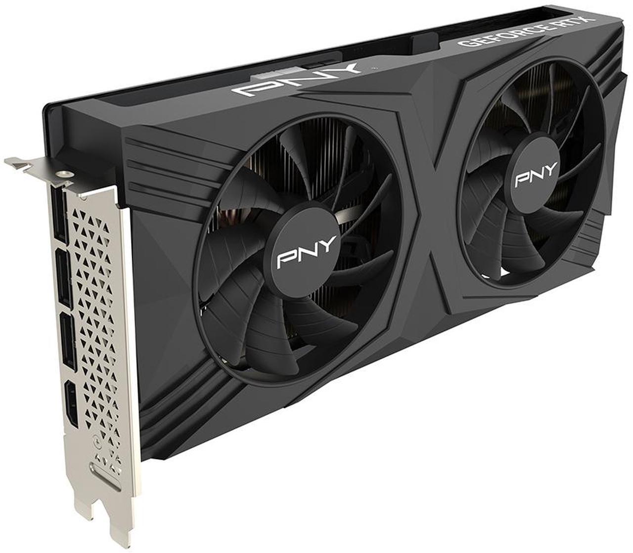 Alt view image 3 of 11 - PNY GeForce RTX 4070 SUPER 12GB VERTO Overclocked Dual Fan DLSS 3 VCG4070S12DFXPB1-O