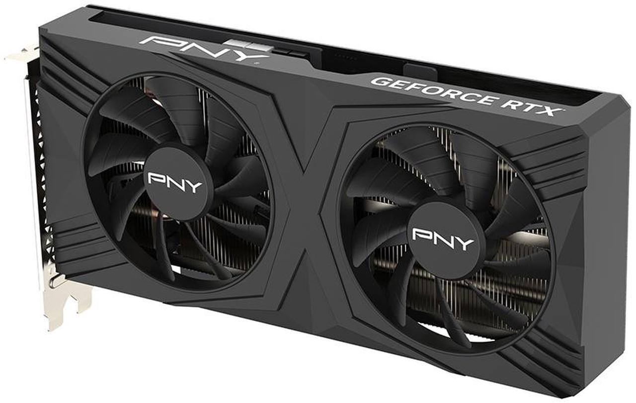 Alt view image 5 of 11 - PNY GeForce RTX 4070 SUPER 12GB VERTO Overclocked Dual Fan DLSS 3 VCG4070S12DFXPB1-O