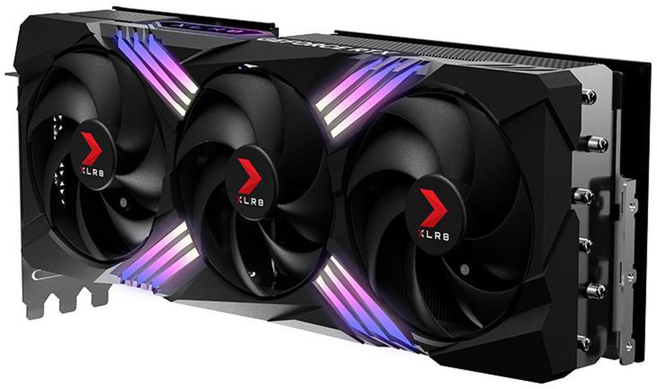 Alt view image 4 of 11 - PNY GeForce RTX 4070 Ti SUPER 16GB VERTO Overclocked Triple Fan DLSS 3 VCG4070TS16TFXXPB1-O