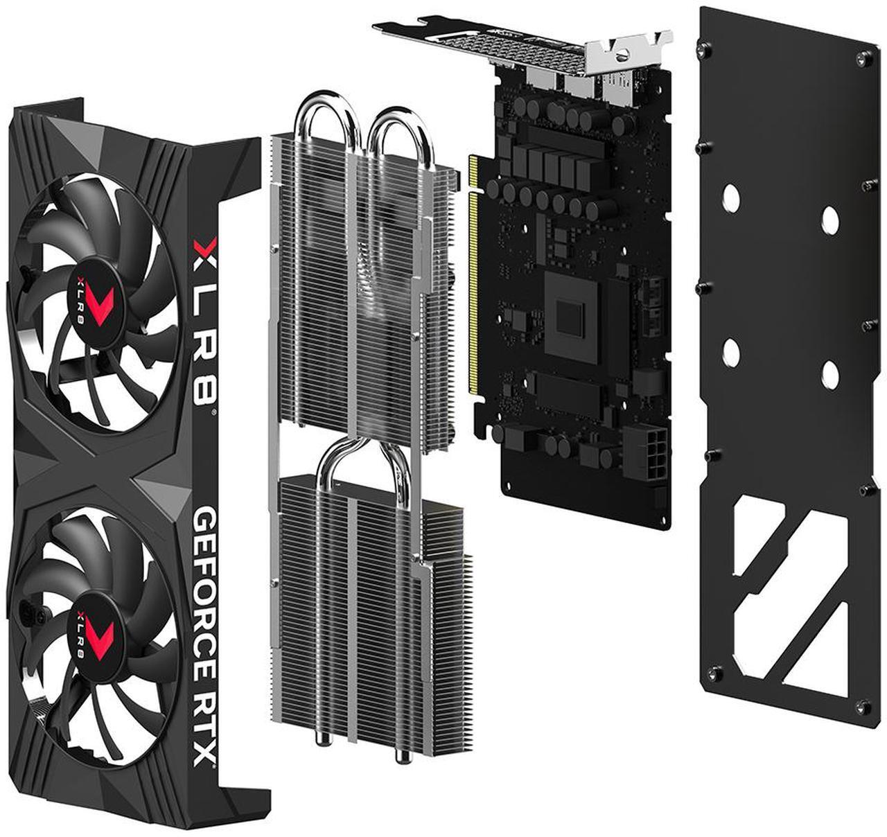 Alt view image 9 of 9 - PNY VERTO GeForce RTX 4060 Ti 8GB GDDR6 PCI Express 4.0 x8 ATX Video Card VCG4060T8DFXPB1-O